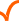 orange checked icon